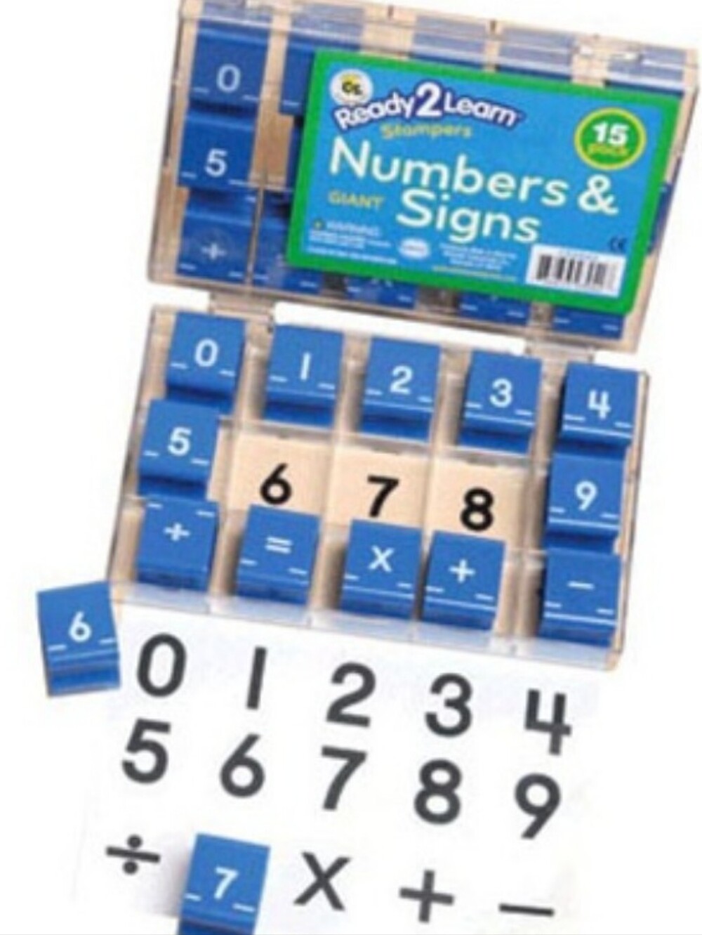 Ready2Learn Large Numbers And Signs Stamps - 2 Sets NWT
